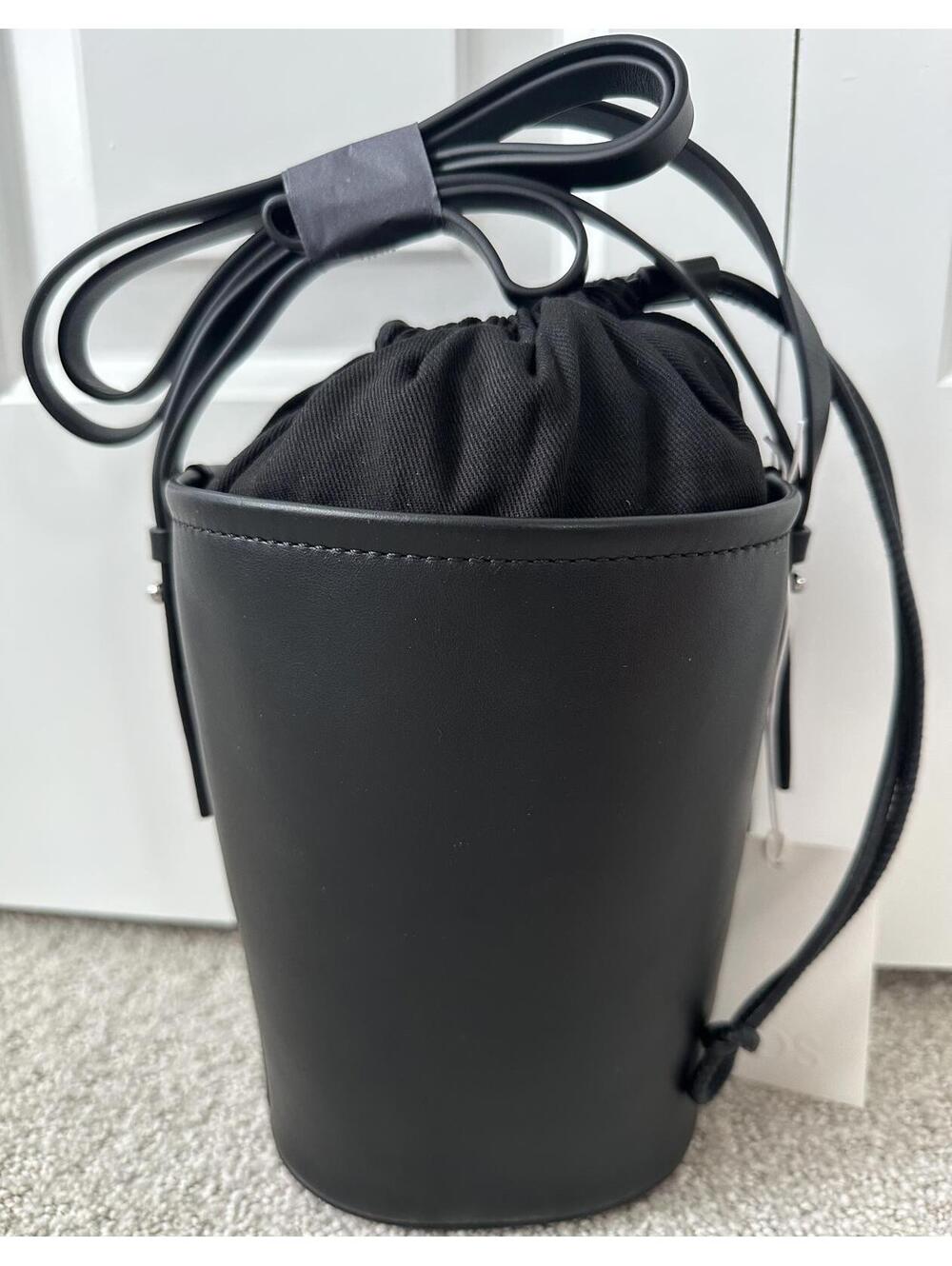 COS Mini Bucket Bag - Leather Crossbody/Shoulder Bag NWT Black